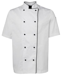 JB's S/S CHEFS JACKET BLACK - 2XS