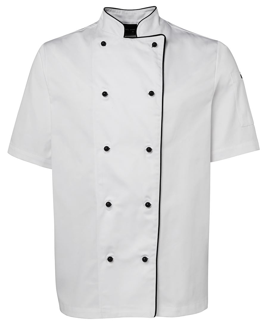 JB's S/S CHEFS JACKET BLACK - 2XS