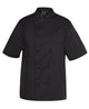 JB's S/S VENTED CHEF'S JACKET BLACK - 2XS