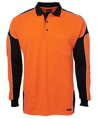 JB's HV 4602.1 L/S ARM PANEL POLO LIME/BLACK-2XS