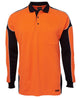 JB's HV 4602.1 L/S ARM PANEL POLO LIME/BLACK-2XS