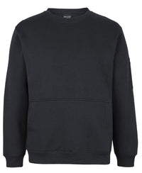 JB's 350 PREMIUM TRADE CREW NECK FLEECE CHAR MARLE/BLACK-2XS