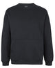 JB's 350 PREMIUM TRADE CREW NECK FLEECE CHAR MARLE/BLACK-2XS