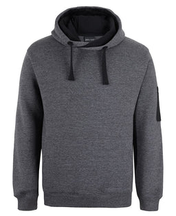 JB's 350 TRADE HOODIE CHARCOAL MARLE/BLACK - 2XS