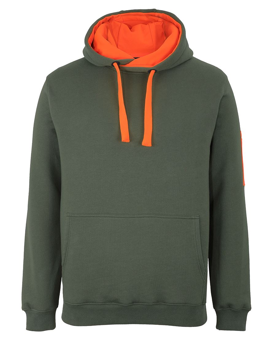 JB's 350 TRADE HOODIE CHARCOAL MARLE/BLACK - 2XS