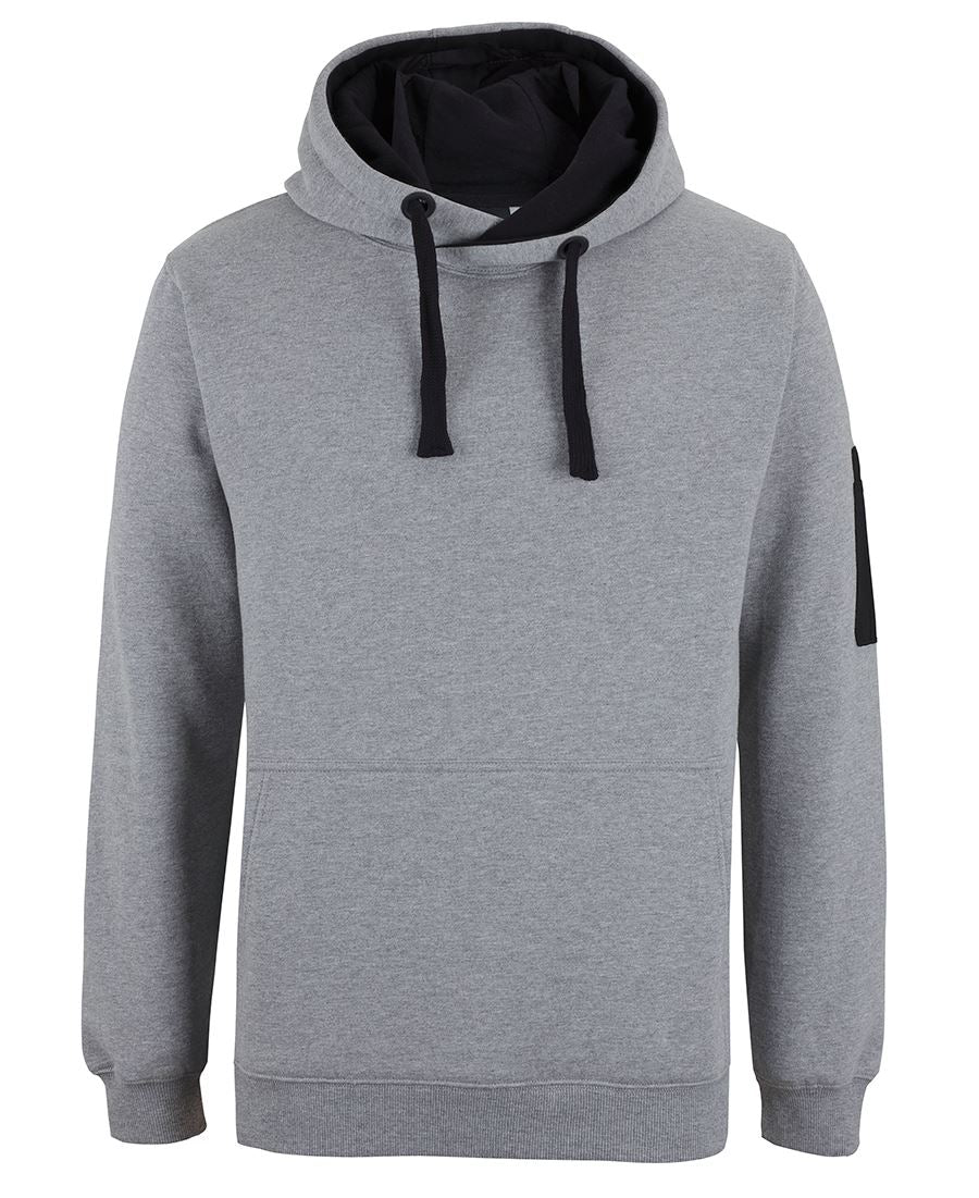 JB's 350 TRADE HOODIE CHARCOAL MARLE/BLACK - 2XS