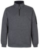 JB's 350 PREMIUM TRADE 1/2 ZIP FLEECE CHAR MARLE/BLACK-2XS
