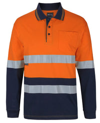 JB's HV (D+N) L/S COTTON POLO YELLOW/BLACK - 2XS