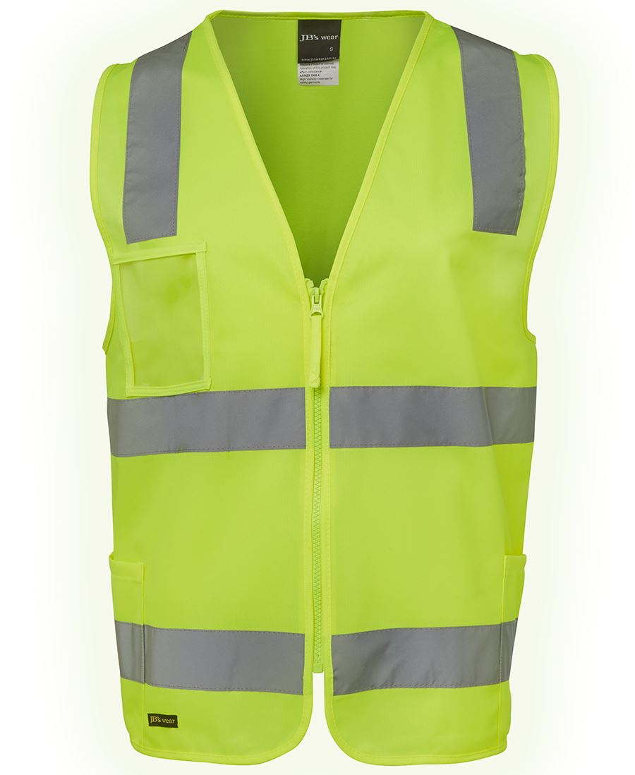 JB's HV (D+N) ZIP SAFETY VEST LIME