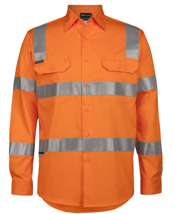 JB's HV (D+N) L/S 150G VIC RAIL W/SHIRT ORANGE -XS