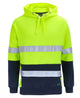 JB's HV D+N 330G PULL OVER HOODIE LIME/NAVY - S