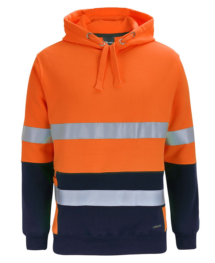 JB's HV D+N 330G PULL OVER HOODIE LIME/NAVY - S