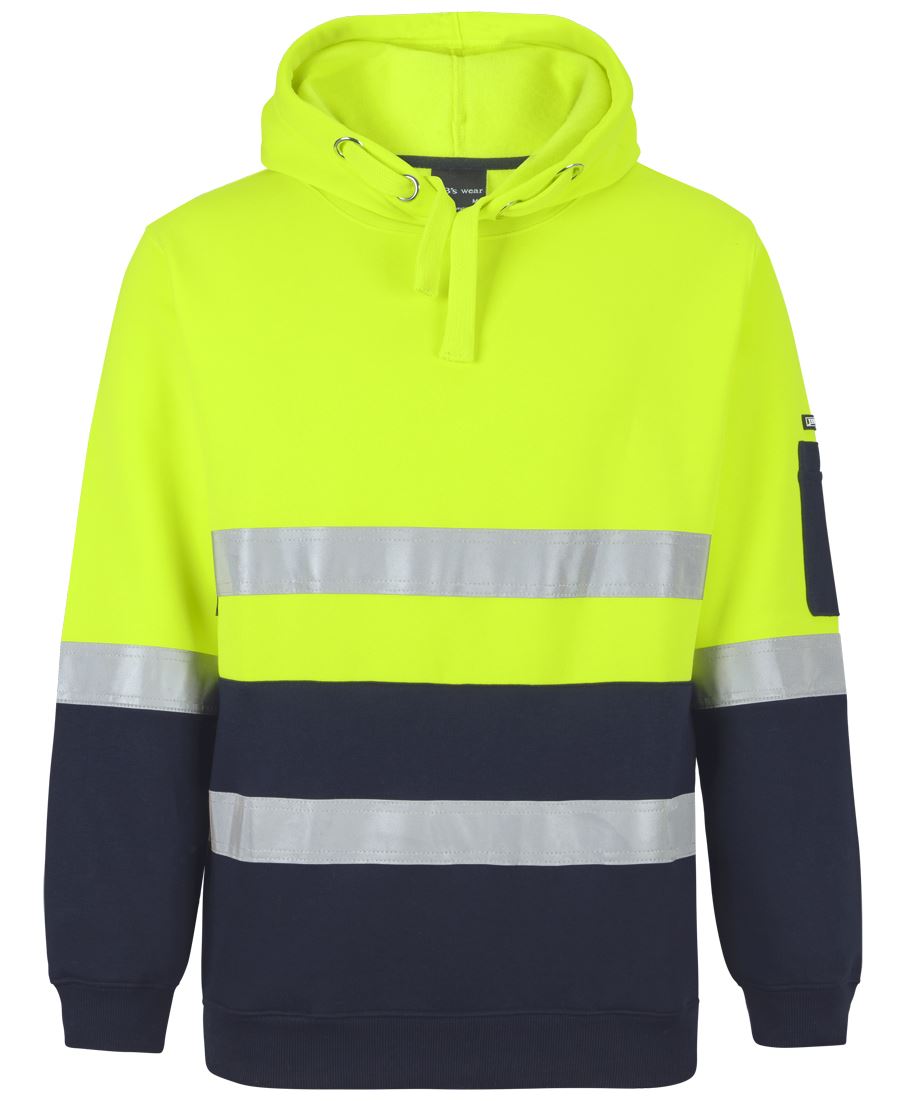 JB's HV (D+N) PULL OVER HOODIE LIME/NAVY - 2XS