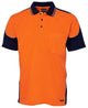 JB's HV 4602.1 S/S CONTRAST PIPING POLO LIME/BLACK -2XS