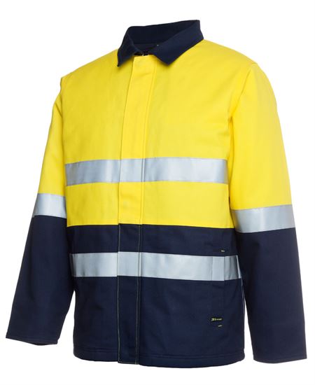 JB's HV (D+N) COTTON JACKET YELLOW/NAVY-M
