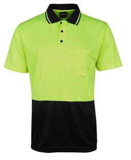 JB's HV 4602.1 JACQUARD NON CUFF POLO LIME/BLACK - XS