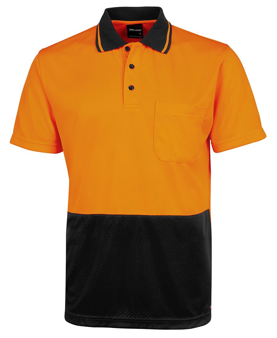 JB's HV 4602.1 JACQUARD NON CUFF POLO LIME/BLACK - XS