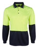 JB's HV 4602.1 L/S JACQUARD POLO LIME/BLACK - XS