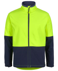 JB's HV THREE LAYER SOFTSHELL JACKET LIME/NAVY - 2XS