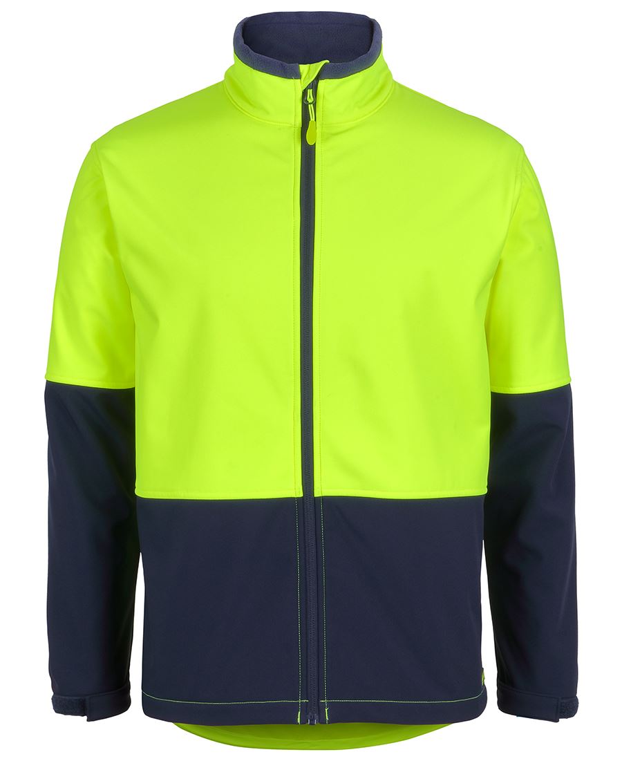 JB's HV THREE LAYER SOFTSHELL JACKET LIME/NAVY - 2XS