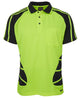 JB's HV S/S SPIDER POLO LIME/BLACK-2XS