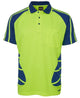 JB's HV S/S SPIDER POLO LIME/BLACK-2XS