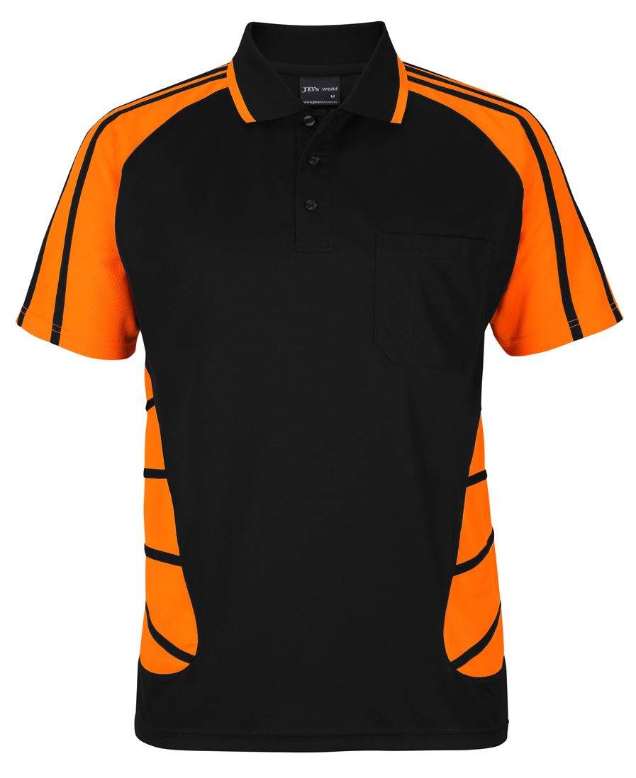 JB's STREET SPIDER POLO BLACK/LIME - 2XS