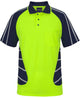 JB's STREET SPIDER POLO W/ REFLECTIVE STRIPE LIME/NAVY-2XS