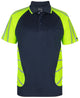 JB's STREET SPIDER POLO W/ REFLECTIVE STRIPE LIME/NAVY-2XS