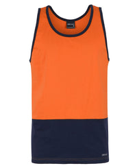 JB's HV COTTON SINGLET YELLOW/NAVY - 2XS
