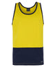 JB's HV COTTON SINGLET YELLOW/NAVY - 2XS