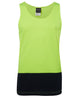 JB's HV TRAD SINGLET LIME/NAVY-2XS