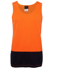 JB's HV TRAD SINGLET LIME/NAVY-2XS