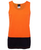 JB's HV TRAD SINGLET LIME/NAVY-2XS