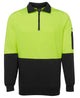 JB's HV 1/2 ZIP FLEECY LIME/BLACK -2XS