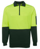 JB's HV 1/2 ZIP FLEECY LIME/BLACK -2XS