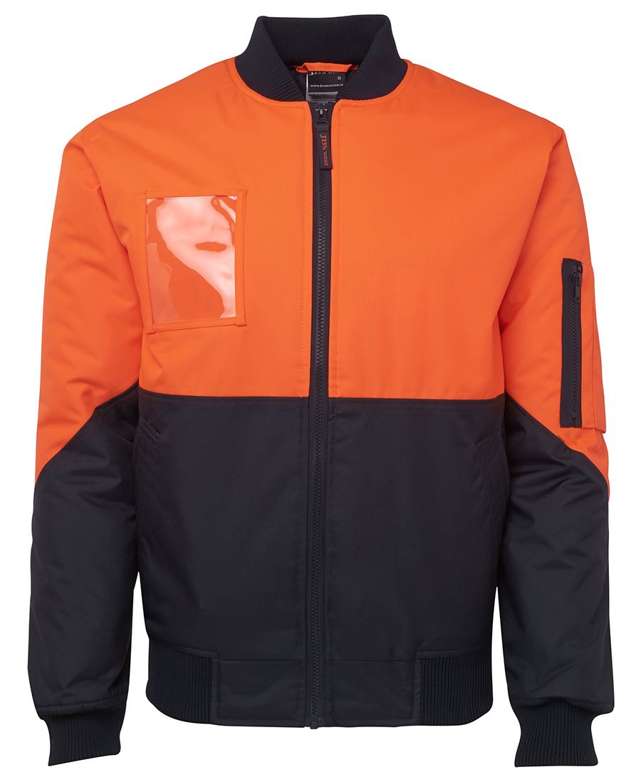 JB's HI VIS FLYING JACKET LIME/NAVY - 2XS