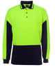 JB's HV 4602.1 L/S GAP POLO LIME/NAVY - XS