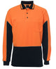 JB's HV 4602.1 L/S GAP POLO LIME/NAVY - XS