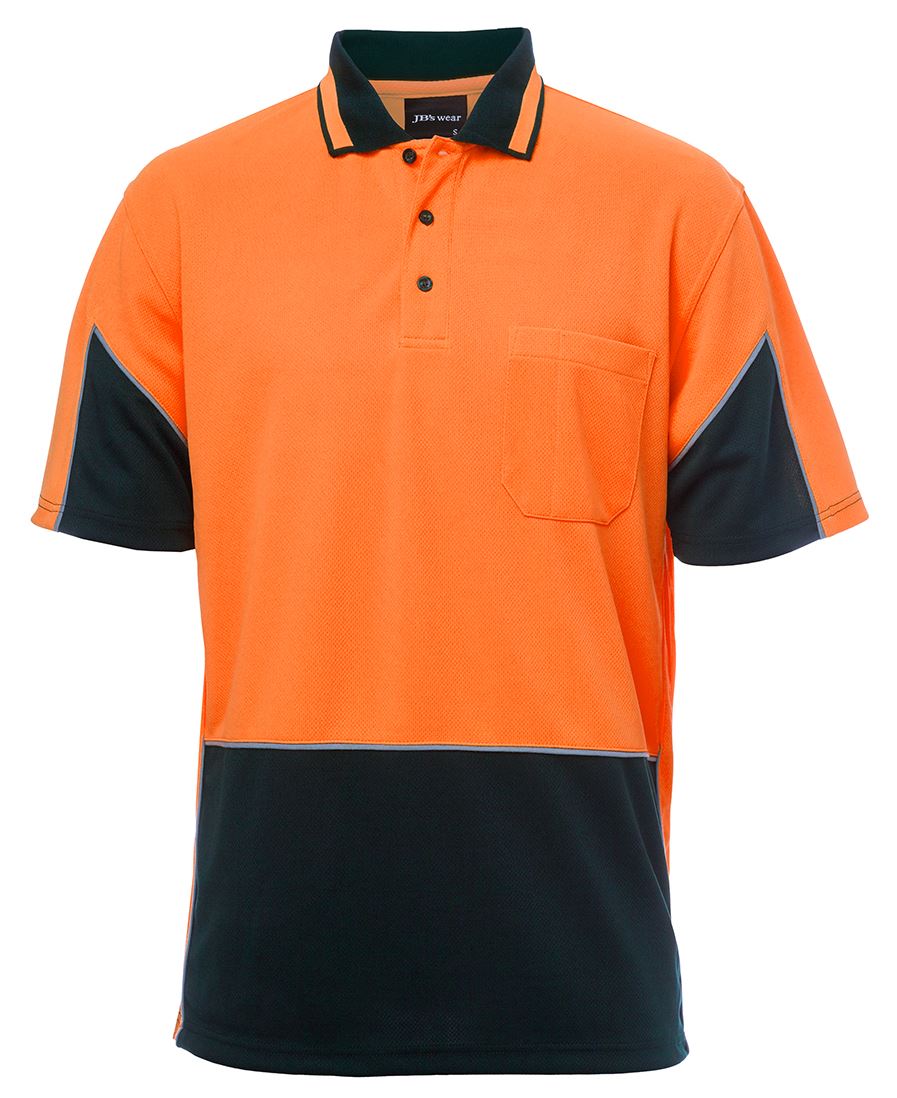 JB's HV 4602.1 S/S GAP POLO LIME/NAVY - 2XS