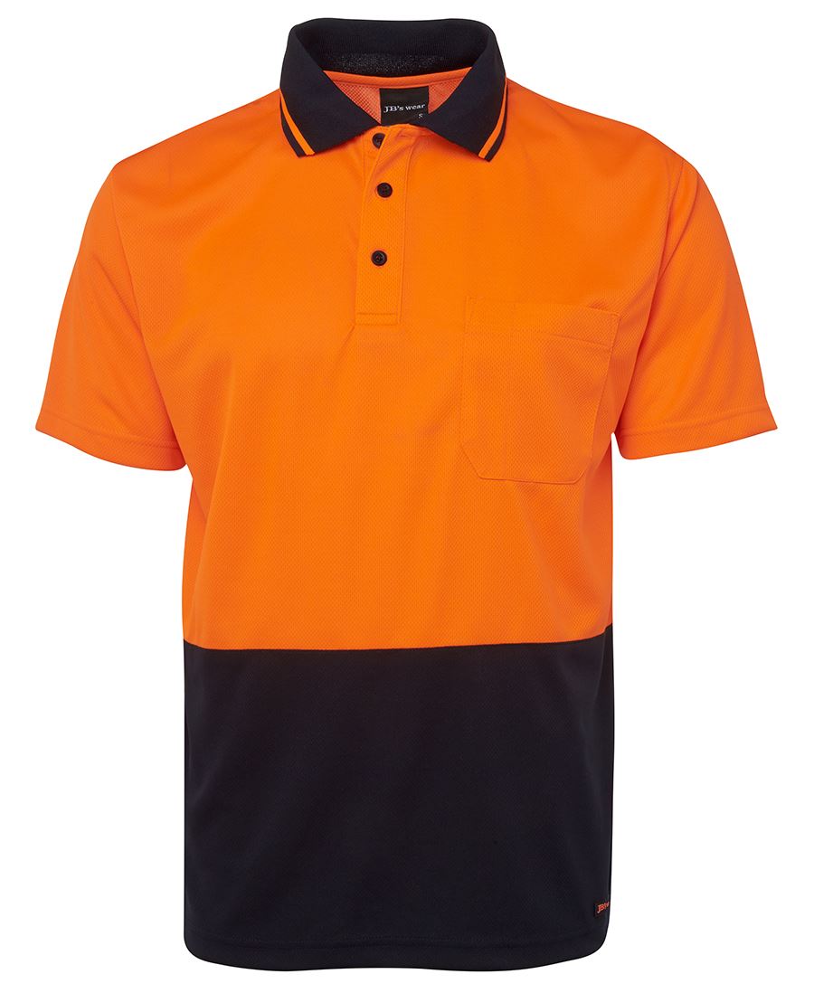 JB's HV 4602.1 NON CUFF TRAD POLO LIME/BLACK