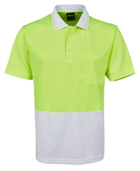 JB's HV 4602.1 NON CUFF TRAD POLO LIME/BLACK