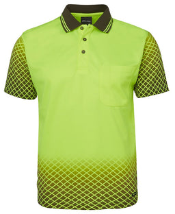 JB's HV 4602.1 NET SUB POLO LIME/BLACK - XS