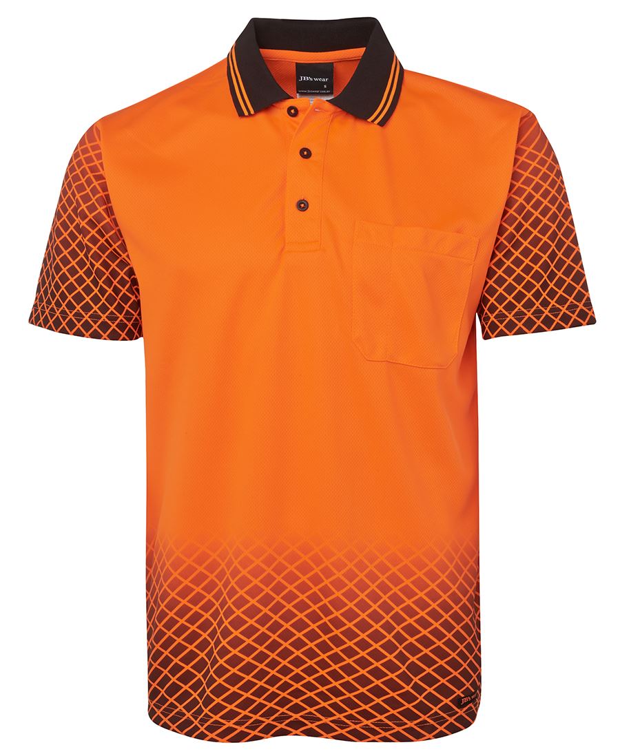 JB's HV 4602.1 NET SUB POLO LIME/BLACK - XS