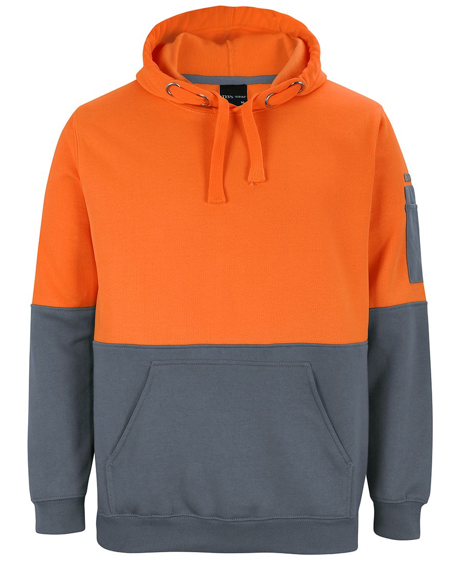 JB's HV PULL OVER HOODIE LIME/BLACK - XS