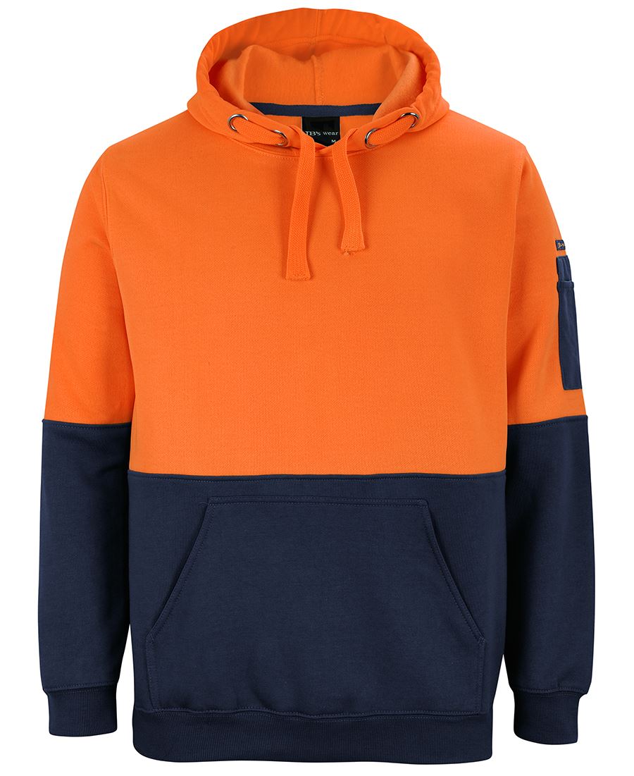 JB's HV PULL OVER HOODIE LIME/BLACK - XS
