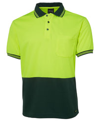 JB's HV S/S TRAD POLO LIME/BLACK-S
