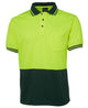JB's HV S/S TRAD POLO LIME/BLACK-S