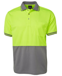 JB's HV S/S TRAD POLO LIME/BLACK-S