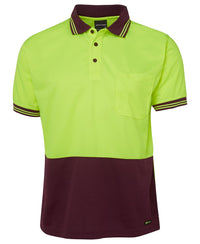 JB's HV S/S TRAD POLO LIME/BLACK-S